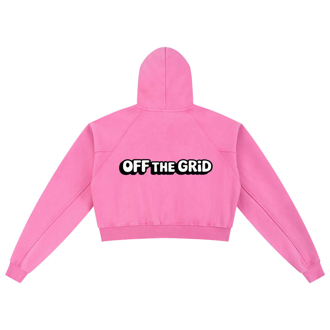 Snow Washed Cropped Hoodie