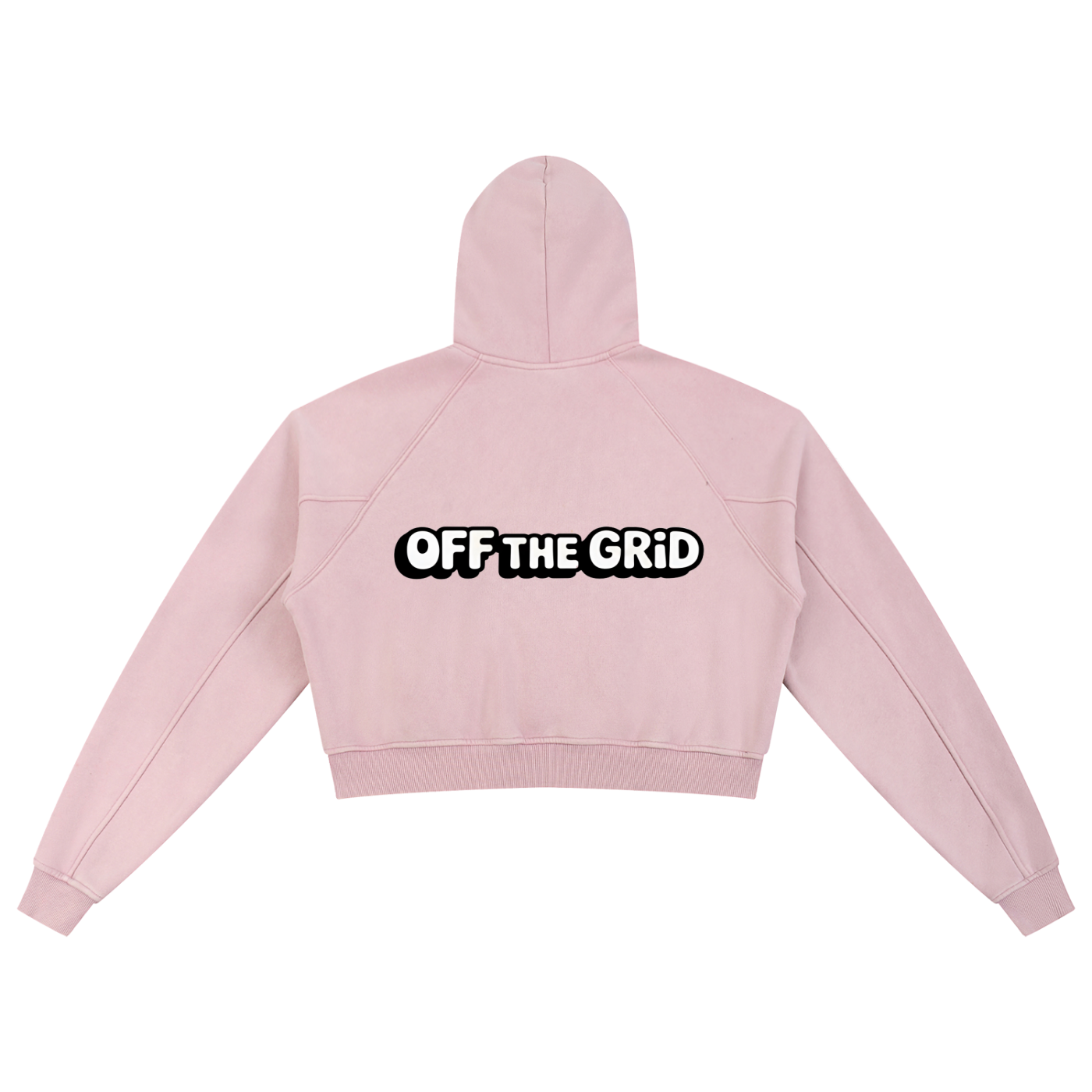 Snow Washed Cropped Hoodie