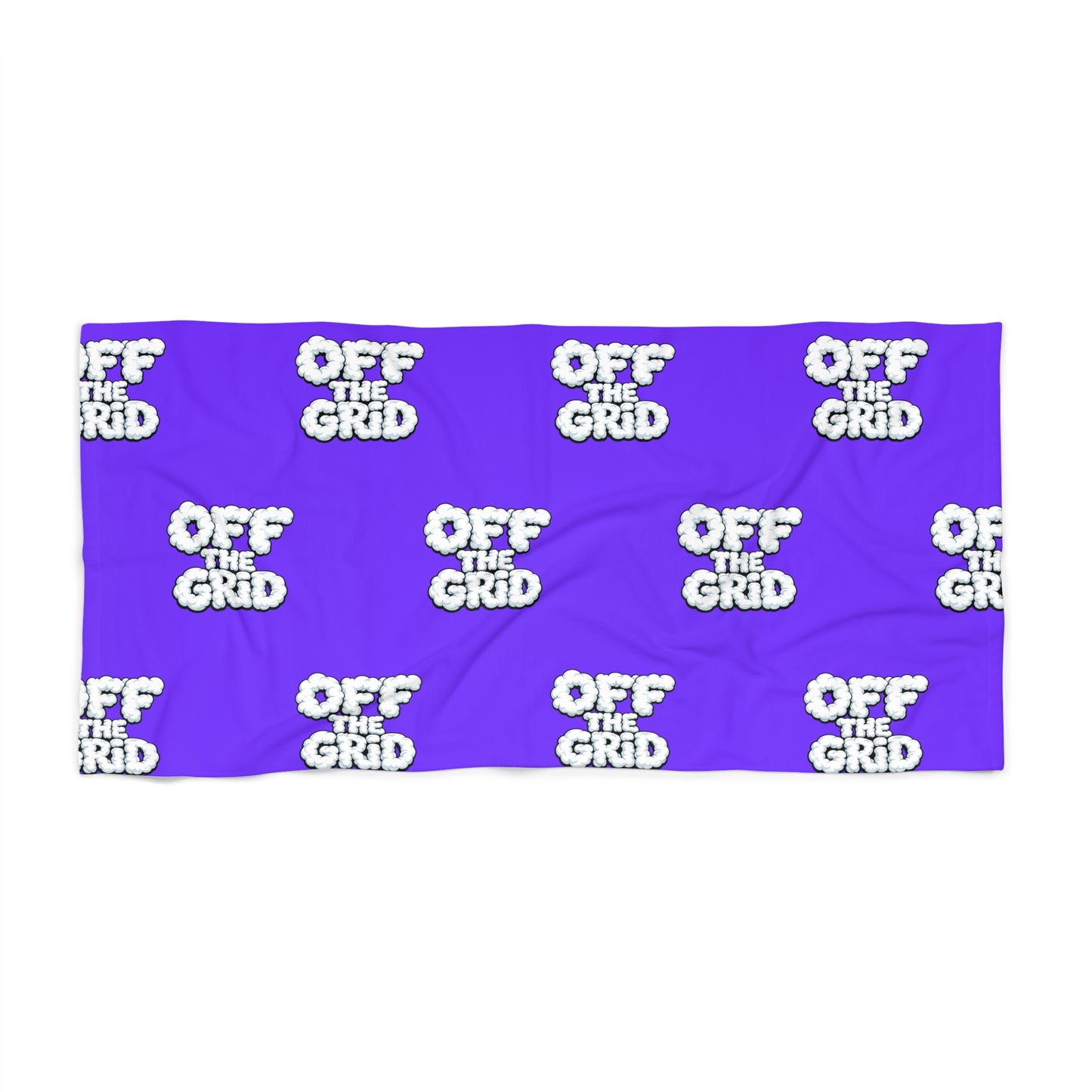 Off The Grid Purple Beach Towel – Bold Graphic Summer Towel