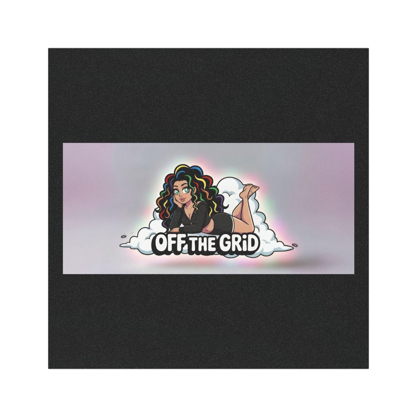 Car Magnet — "Off The Grid" Retro Pinup Design