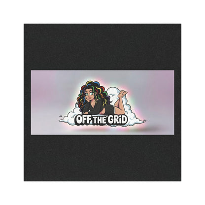 Car Magnet — "Off The Grid" Retro Pinup Design