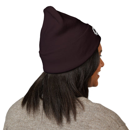 Embroidered OTG Beanie — Cozy Cuffed Knit Hat