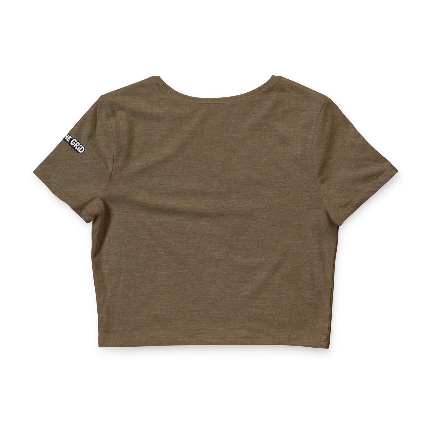 Off The Grid Crop Tee — Women’s Relaxed White Graphic Crop Top