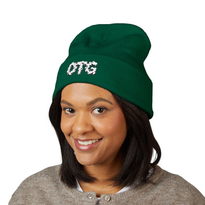 Embroidered OTG Beanie — Cozy Cuffed Knit Hat