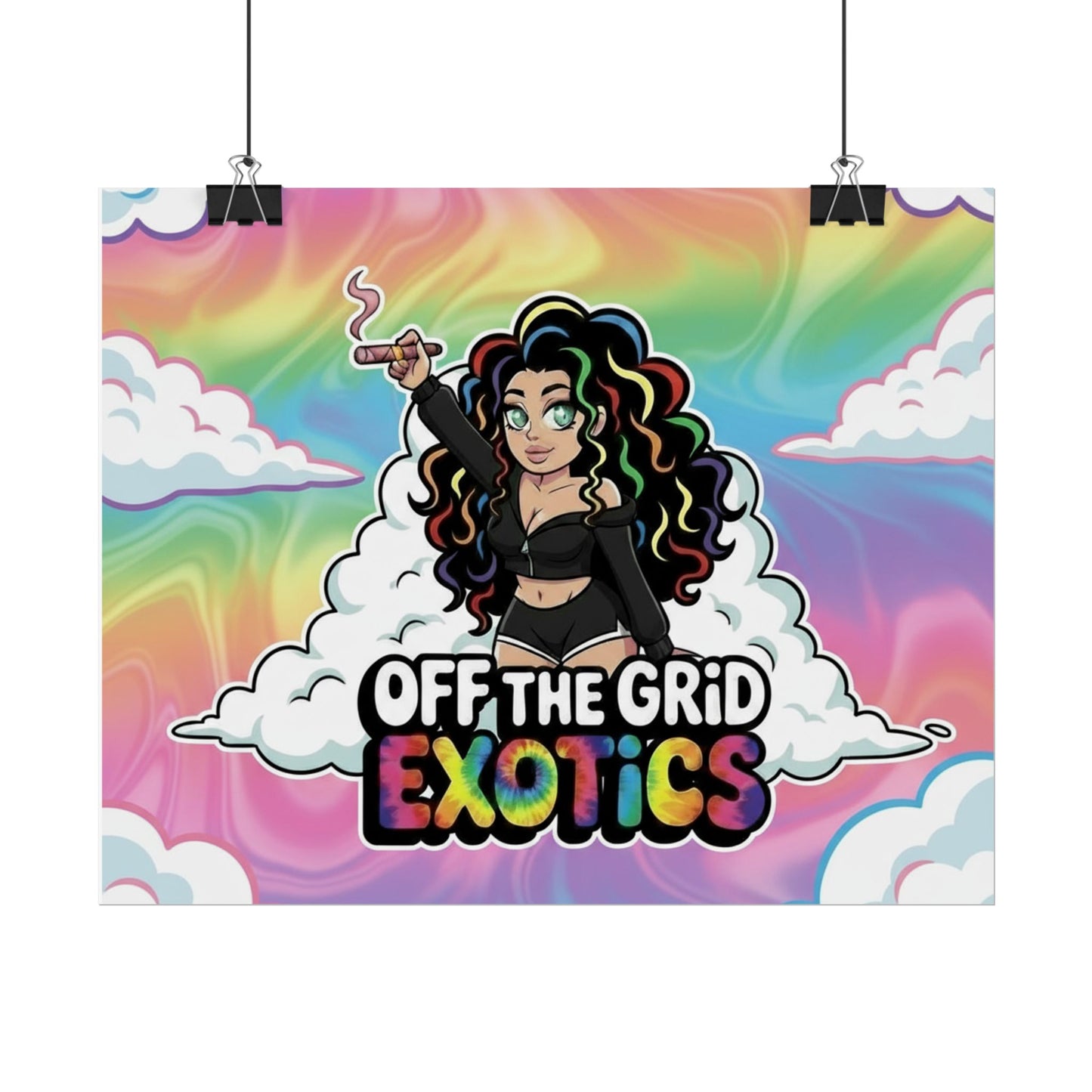 Rolled Poster — "Off The Grid Exotics" Rainbow Cloud Art Print