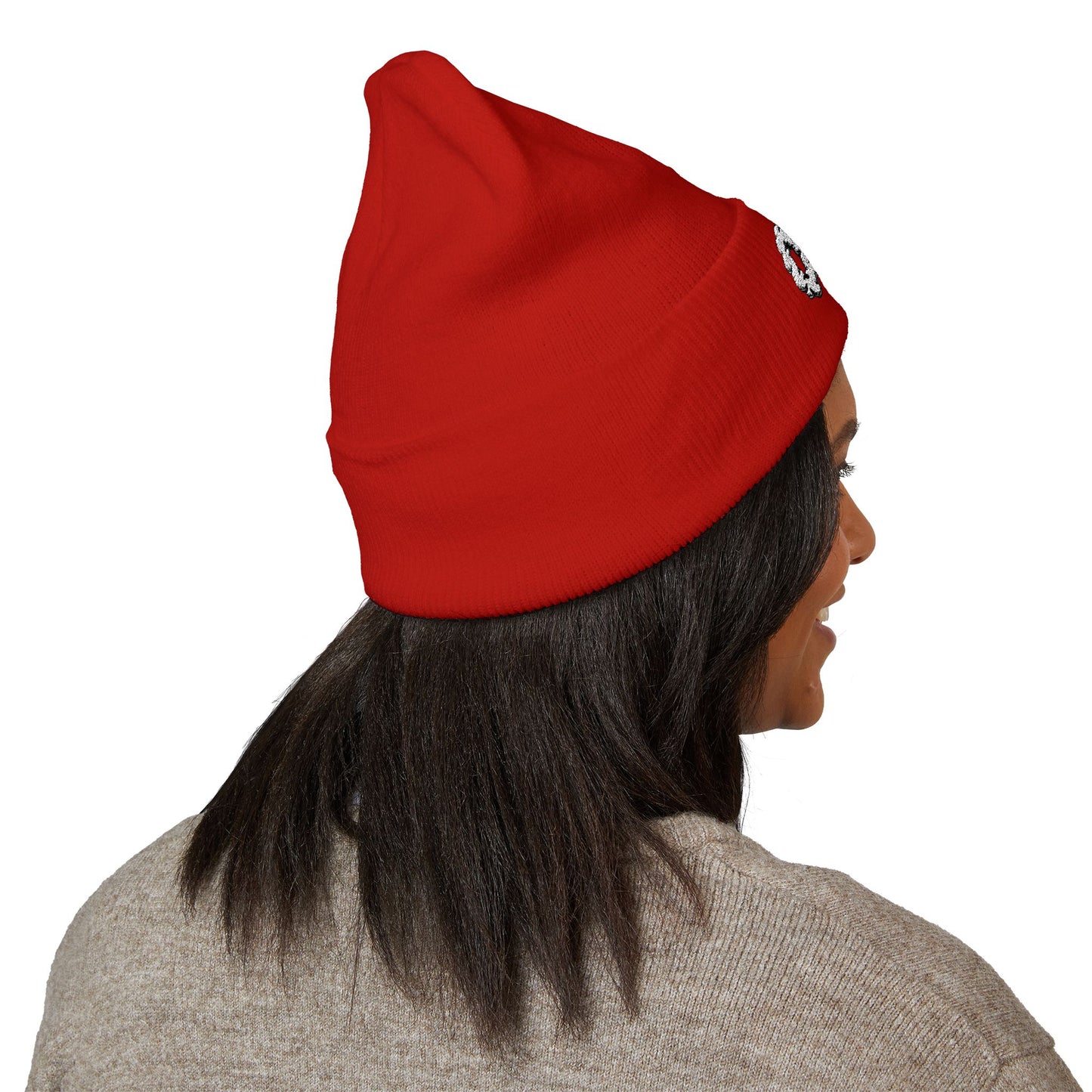 Embroidered OTG Beanie — Cozy Cuffed Knit Hat