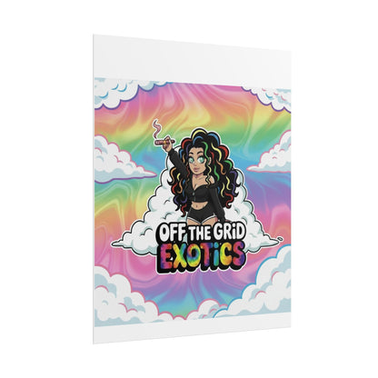 Rolled Poster — "Off The Grid Exotics" Rainbow Cloud Art Print