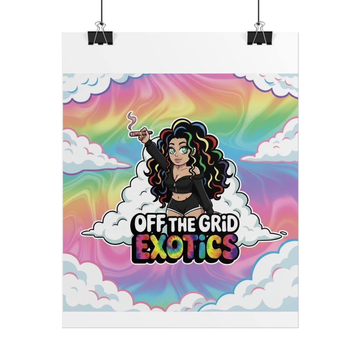 Rolled Poster — "Off The Grid Exotics" Rainbow Cloud Art Print