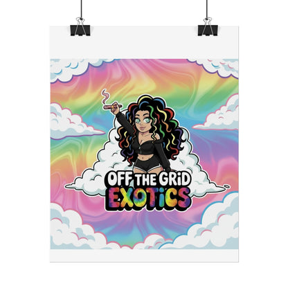Rolled Poster — "Off The Grid Exotics" Rainbow Cloud Art Print
