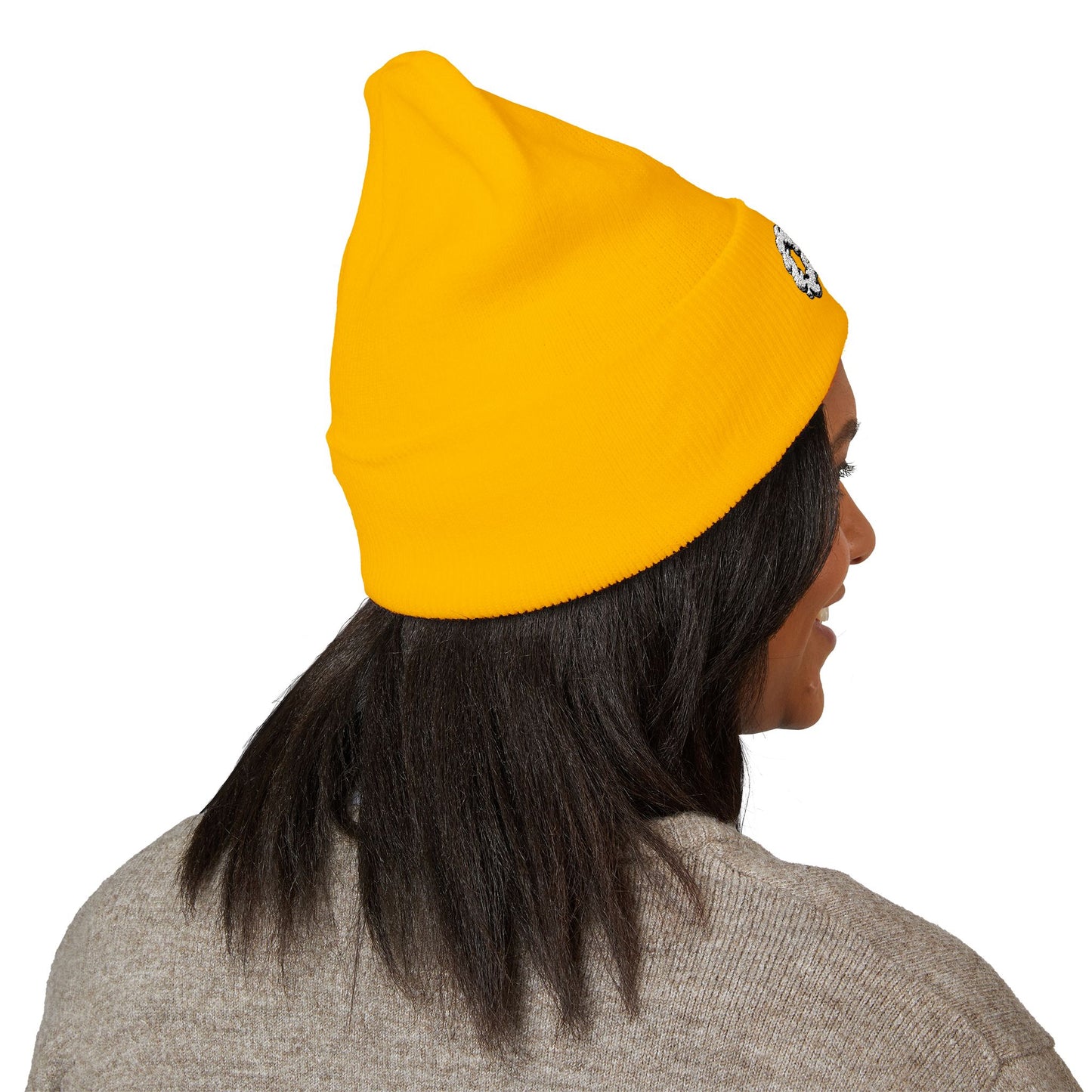 Embroidered OTG Beanie — Cozy Cuffed Knit Hat