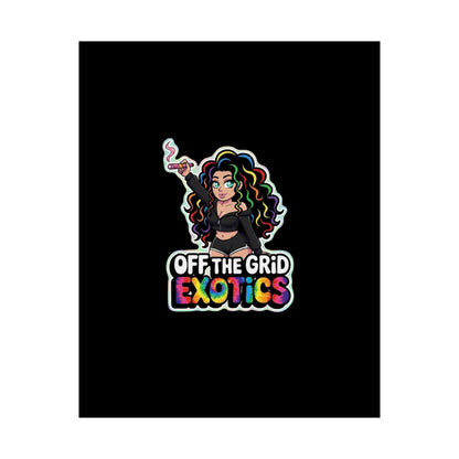Matte Poster — "Off The Grid Exotics" Colorful Sticker Art