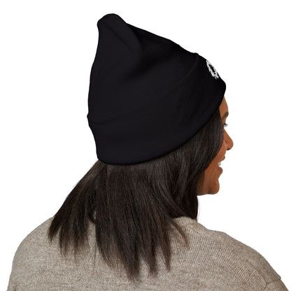 Embroidered OTG Beanie — Cozy Cuffed Knit Hat