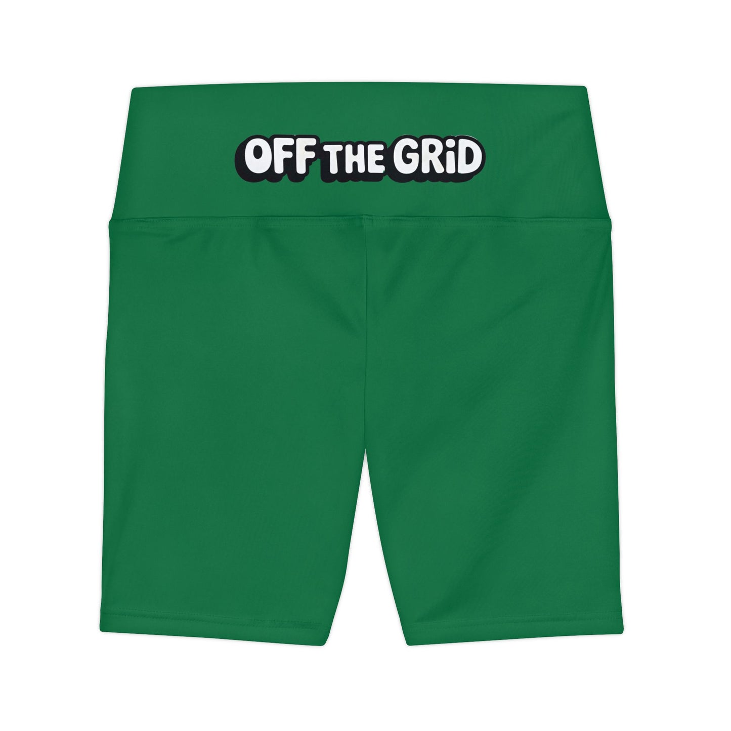 Off The Grid Women's Workout Shorts — High-Waist Athletic Biker Shorts