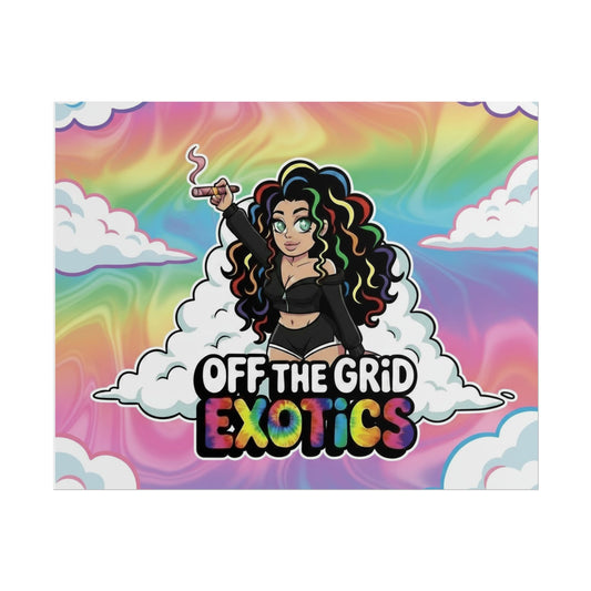 Rolled Poster — "Off The Grid Exotics" Rainbow Cloud Art Print