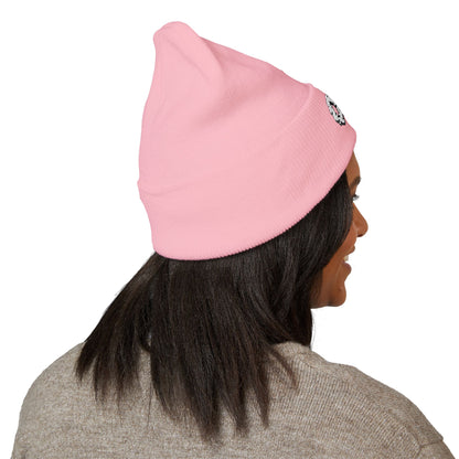 Embroidered OTG Beanie — Cozy Cuffed Knit Hat