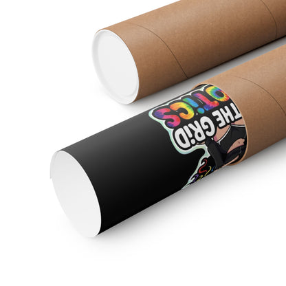 Matte Poster — "Off The Grid Exotics" Colorful Sticker Art