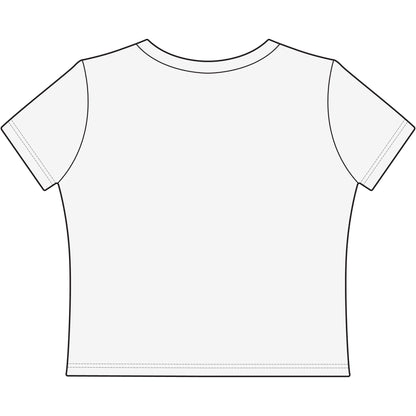 Off The Grid Women's Baby Tee — Casual Cropped Graphic Tee for Travel & Adventure Lovers