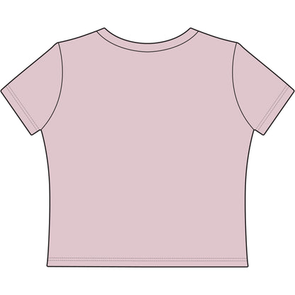 Off The Grid Women's Baby Tee — Casual Cropped Graphic Tee for Travel & Adventure Lovers