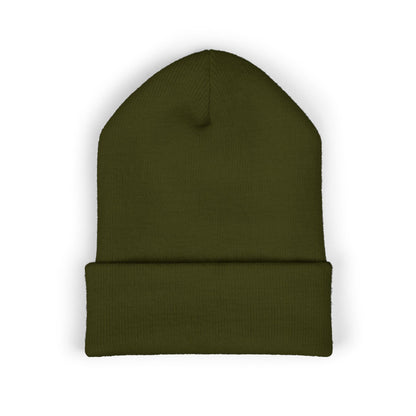 Embroidered OTG Beanie — Cozy Cuffed Knit Hat