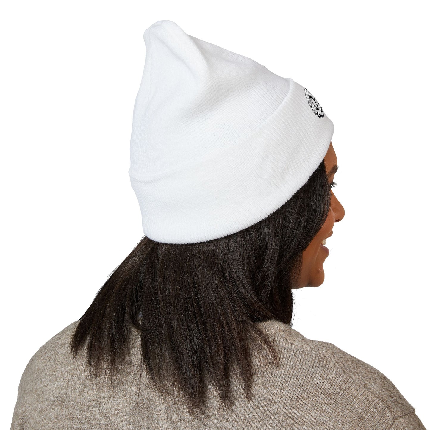 Embroidered OTG Beanie — Cozy Cuffed Knit Hat