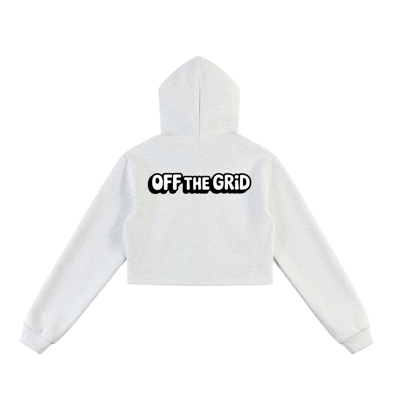 Essential Cropped Zip-Up Hoodie