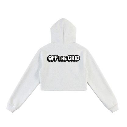 Essential Cropped Zip-Up Hoodie
