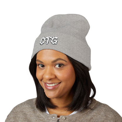 Embroidered OTG Beanie — Cozy Cuffed Knit Hat