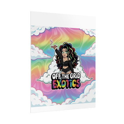 Rolled Poster — "Off The Grid Exotics" Rainbow Cloud Art Print