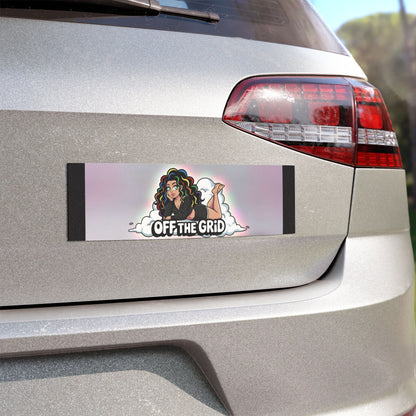 Car Magnet — "Off The Grid" Retro Pinup Design
