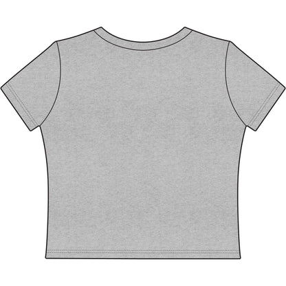 Off The Grid Women's Baby Tee — Casual Cropped Graphic Tee for Travel & Adventure Lovers
