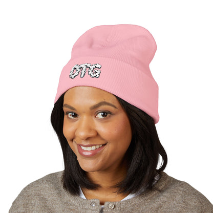 Embroidered OTG Beanie — Cozy Cuffed Knit Hat