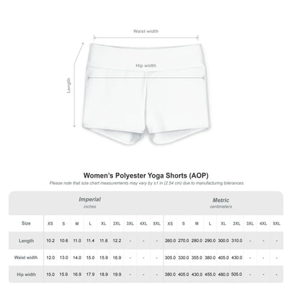 Women's Polyester Yoga Shorts (AOP)