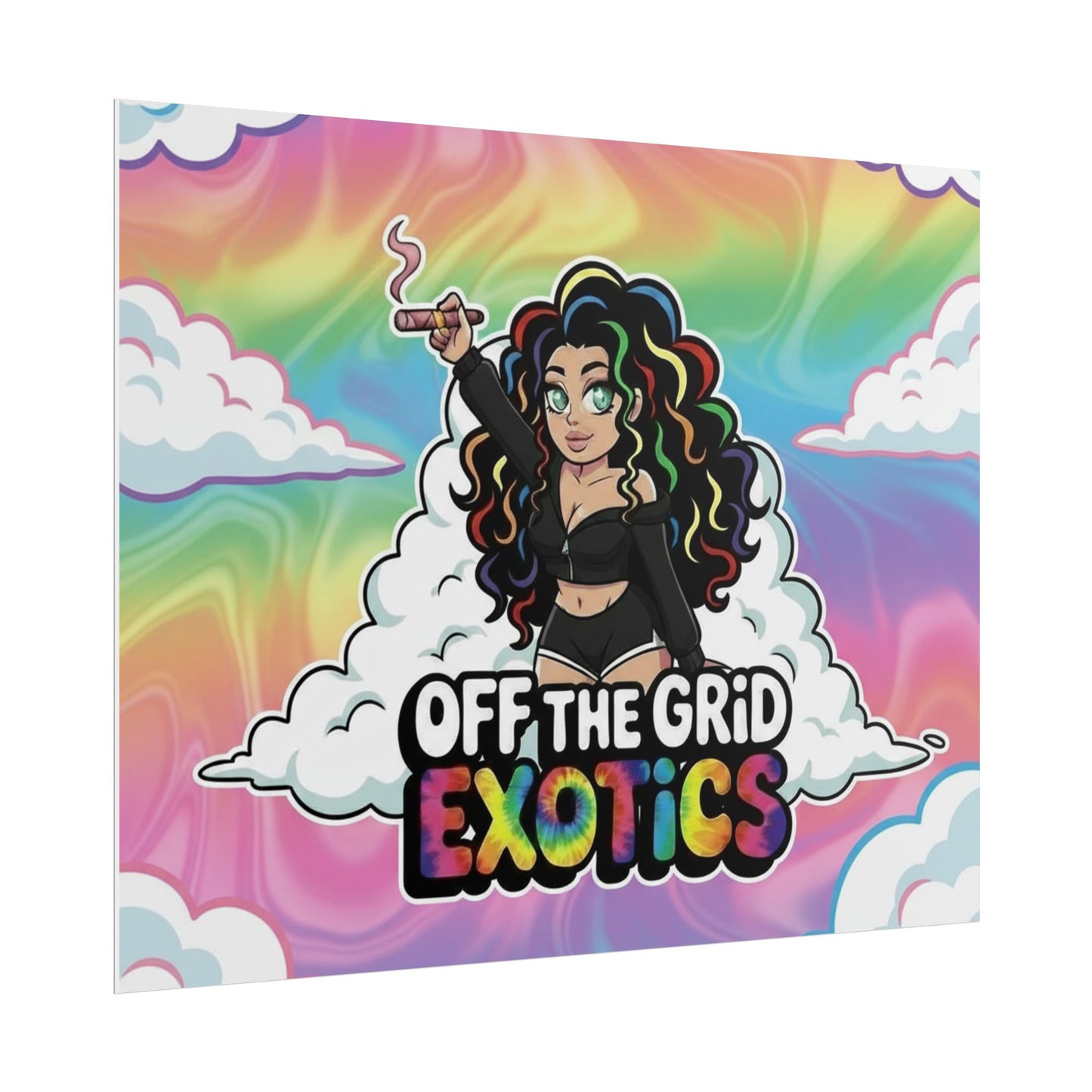 Rolled Poster — "Off The Grid Exotics" Rainbow Cloud Art Print