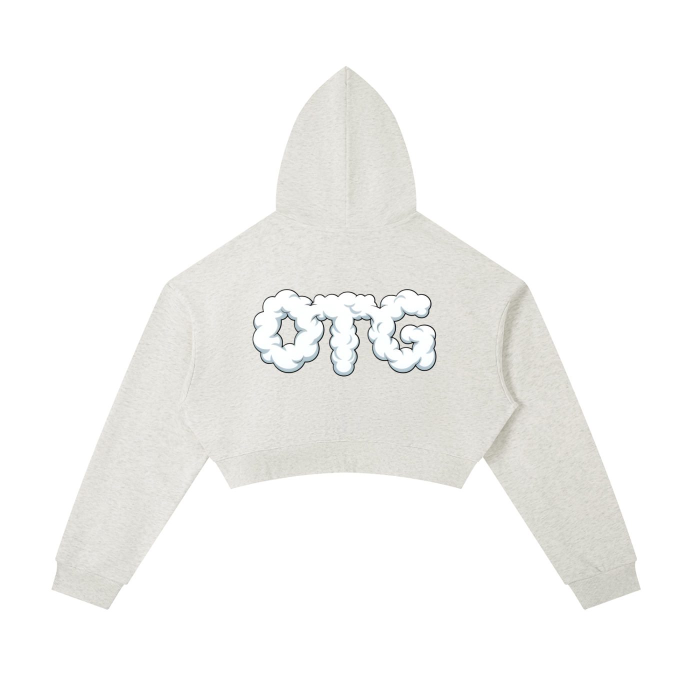 Essential Cropped Zip-Up Hoodie