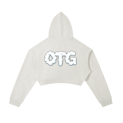 Essential Cropped Zip-Up Hoodie