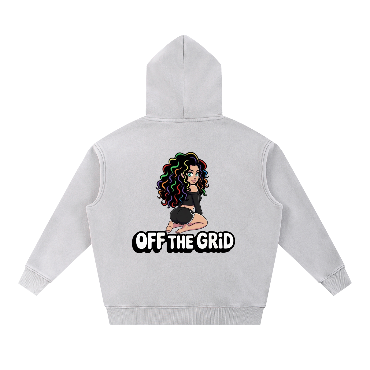 Snow Wash Fleece Oversize Hoodie