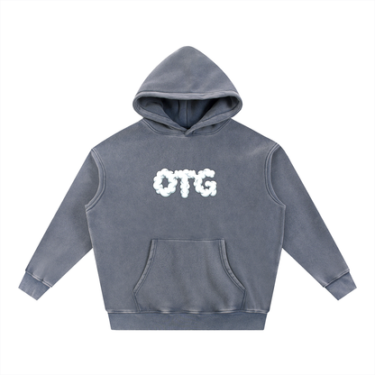 Snow Wash Fleece Oversize Hoodie