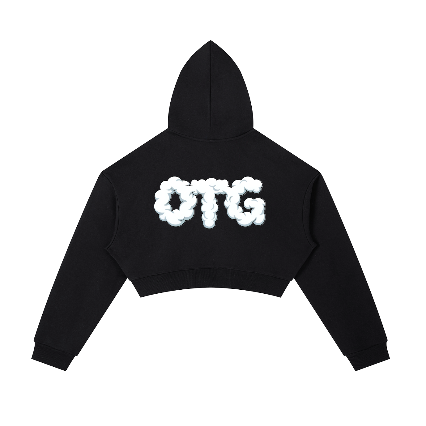 Essential Cropped Zip-Up Hoodie