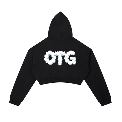 Essential Cropped Zip-Up Hoodie