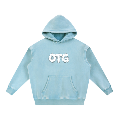 Snow Wash Fleece Oversize Hoodie