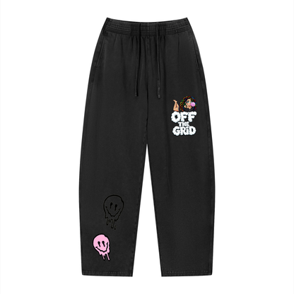 Unisex Vintage Wash Loose Sweatpants