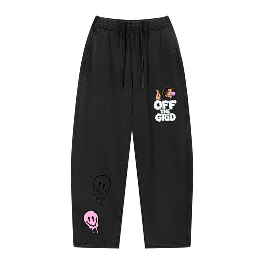Unisex Vintage Wash Loose Sweatpants