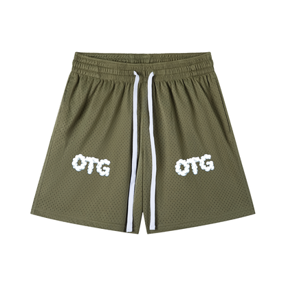 Mesh Drawstring Shorts