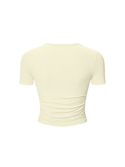 Ruched Bodycon Crop Top